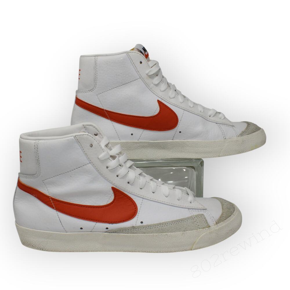 Men10.5 NIKE Blazer Mid '77 Vintage 'White Mantra Orange' EUR44.5 BQ6806-110